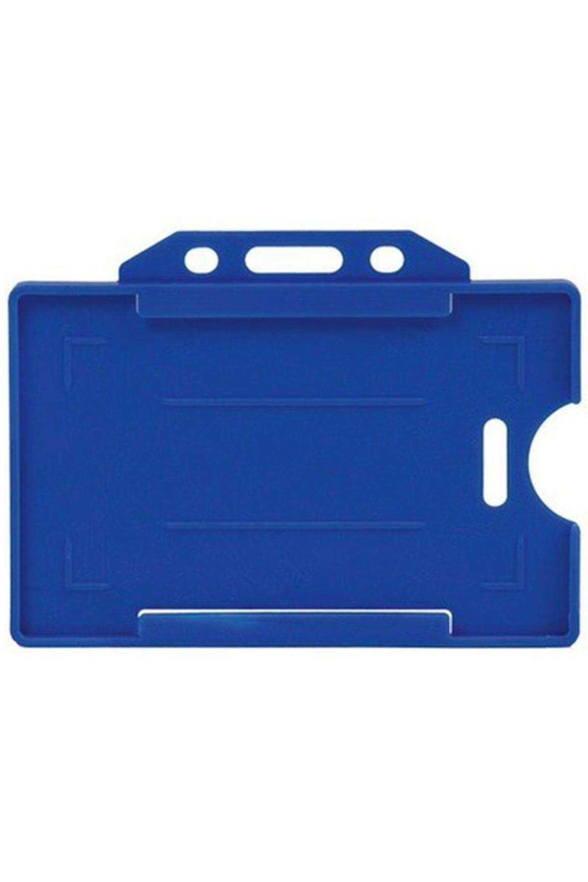 Mavi Yaka Kartı Boyun Askı Kartı Kılıfı Kart Kabı - KRT0001